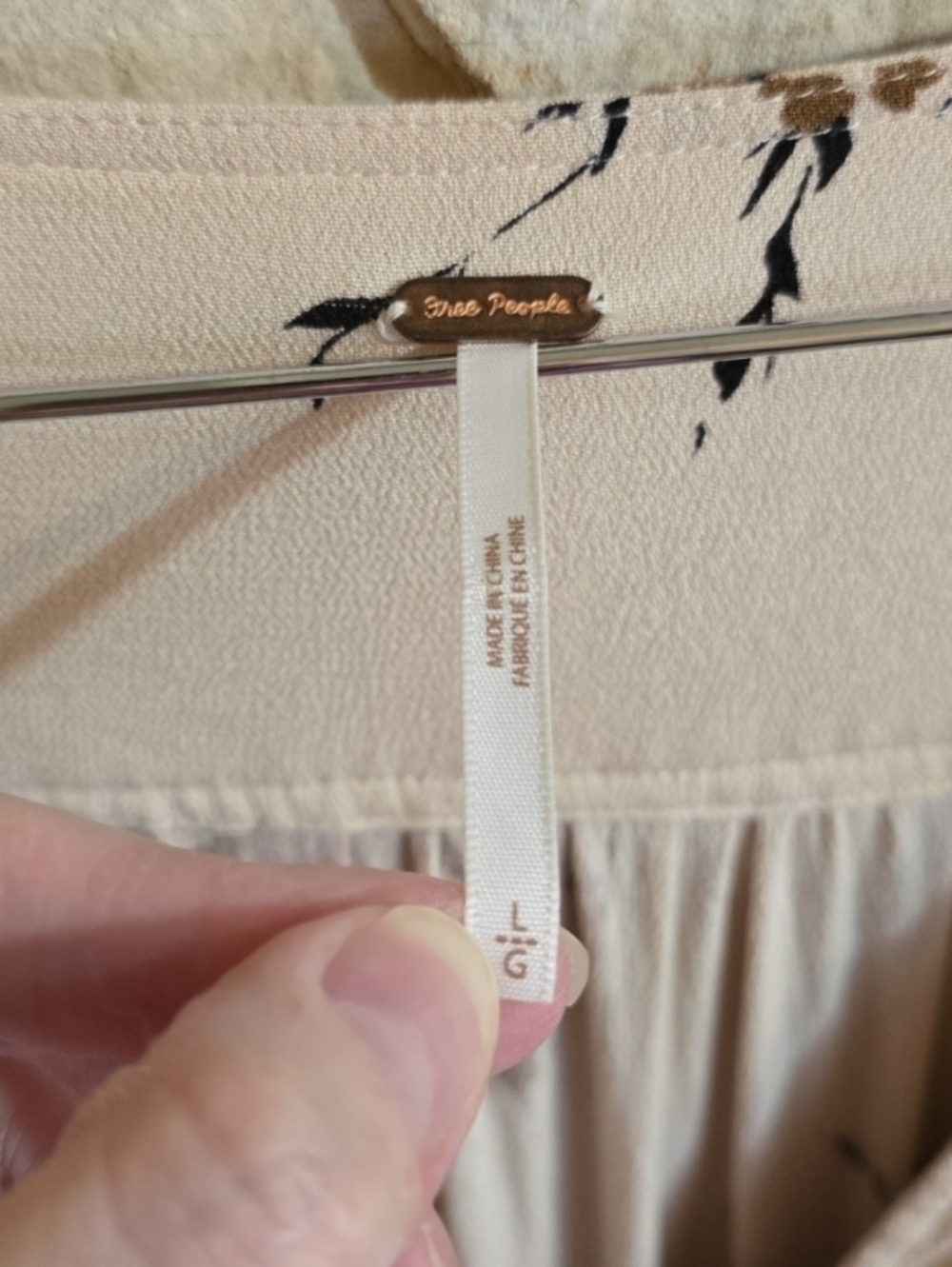 Free People Wild Laurel Boho Floral Bell Sleeve Empire Waist Maxi Dress. Large - Picture 5 of 8